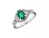 Ring Mirco Visconti Woman Anello smeraldo in White Gold Smeraldo MV94/S - MV94/S